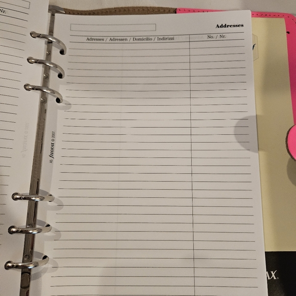 Filofax Original A5 Organizer - Fluoro Pink - Picture 13 of 15